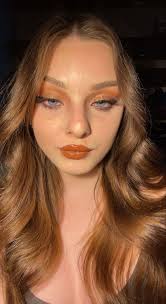 Warm tone makeup look