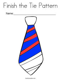 When we think of october holidays, most of us think of halloween. Finish The Tie Pattern Coloring Page Twisty Noodle