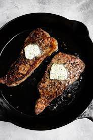 Cast Iron Seared Strip Steak Recipe Cast Iron Steak Cast Iron Skillet Recipes Dinner Cast Iron Oven