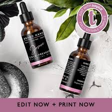 3 75 X 1 4375 Product Label Dropper Label Etsy Essential Oil Labels Body Lotion Packaging Product Label