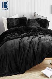 Are You Kidding Black Plush Sheets Softest Sheets For Twin Xl Queen And King Beds Black Bedroom Decor Black Room Decor Bedroom Decor Dark