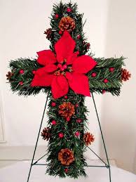 Christmas Gravesite Memorial Cross Cemetery Flowers Christmas Flowers Funeral Flowers Memorial Fl Cemetery Flowers Cemetery Decorations Funeral Flowers