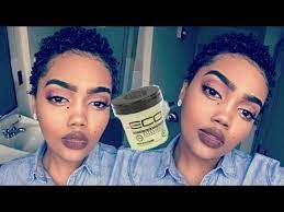 How I Style My Twa Current Styling Routine And Products 2017 Queenteshna Youtube Coiling Natural Hair Eco Styling Gel Oil Gel