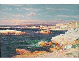 Marseille La Corniche Par Jean Baptiste Olive Tableaux Paysage Paysage Marin Paysage