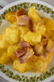 Bring to a boil, stirring constantly; Mom S Cheesy Ham And Potato Casserole Recipe These Old Cookbooks