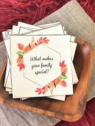 These free printable thanksgiving conversation starter cards are a fun way to get the party going at the family dinner table this thanksgiving!. Thanksgiving Conversation Cards