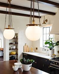 Black And Brass Kitchen Pendant Light Hood Globe Chandelier Reed Swing Arm Bracket Lighting Black Kitchen Cabinets Kitchen Pendants Kitchen Lighting