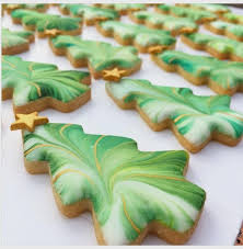 Marbled Christmas Tree Cookies Xmas Cookies Christmas Sugar Cookies Christmas Cookies Decorated
