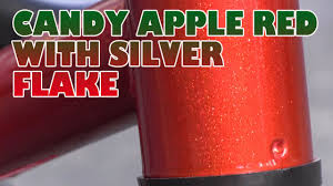 Candy Apple Red With Silver Flakes Youtube