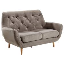 157 x 102 x 102 cm. Carryhome Zweisitzer Sofa Mikrofaser Grau Sofas Ecksofas Gunstiger Kaufen
