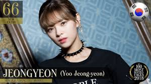 Jeongyeon Is 66th On The Top 100 Most Beautiful Faces Of 2018 List According To Tccandler 3 Jeongyeon Twice Most Beautiful Faces Kpop Girl Groups Face