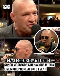 Conor marched to the ring like a man