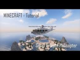 Thanks to mcmakistein, you a. Minecraft Small Private Helicopter Tutorial Youtube Minecraft Structures Minecraft City Buildings Minecraft Blueprints