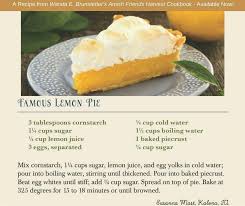 Amish Lemon Pie Recipes Lemon Pie Pie Crust