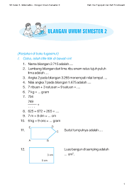 Bentuk persen dari 100 adalah…. Pdf Soal Matematika Sd Kelas 3 Semester Maulin Linda Academia Edu