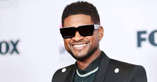 Usher just touched down