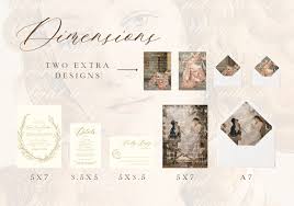 The Regency 'gold Leaf' Invitation Suite Template