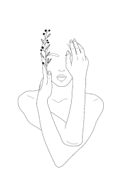 Goddess Minimalist Wall Art Printable In 2020 Outline Art Line Art Drawings Abstract Line Art