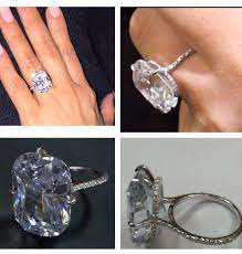 Kim Kardashian Replica Engagement Ring On Auction On Ebay Celebrity Engagement Rings Kim Kardashian Engagement Ring Kim K Engagement Ring