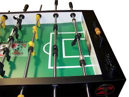 Tornado T 3000 Split Cabinet Non Coin Table In Matte Black Laminate Single Goalie Model Pictured 3 Goalie Configuration Is Tornado Foosball Tornado Foosball