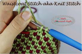 The waistcoat crochet stitch (also known as the knit stitch) is a super sturdy, lovely looking crochet stitch. How To Crochet The Waistcoat Stitch Knit Stitch Easily Video Nicki S Homemade Crafts