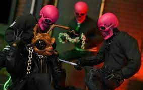 mezco one 12 collective pink skulls chaos club 3 pack video review and images pink skull image chaos
