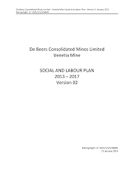 Http Www Angloamerican Com Media Files A Anglo American Plc V2 Slp Social And Labour Plan Venetia Mine Version 2 2013 2017 Final Pdf