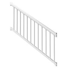 Indoor stair railing kits home depot tags. Peak Railblazers 6 Ft Aluminum Deck Stair Railing Kit With Pickets In White The Home Depot Canada