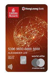 Dbs, hl bank, hong leong finance, maybank, ocbc, posb, singapura finance, sing investments & finance, standard. Emirates Credit Card Air Miles Card Hong Leong Bank