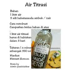 Air Tritasi Resep Sehat Obat Alami Minuman Sehat