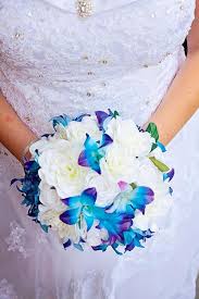 Shop bulk blue flowers for weddings, events and more from blooms by the box for a unique look to any floral arrangement or bouquet at wholesale prices. Bridal Bouquet Blue Purple Galaxy Dendrobium Orchids White Etsy In 2020 Bridal Bouquet White Wedding Bouquets Wedding Flowers