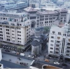 Biserica Enei și Blocul Dunărea Parte Din Bucureștiul Dispărut B Dul Nicolae Bălcescu In Dreptul Universității De Ar Bucharest Romania Bucharest Romania