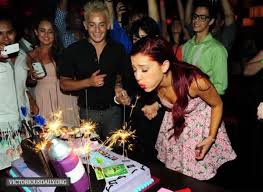 Ariana and her friends had a concert, in which they performed broadway tunes. Ariana Grande 19th Birthday Party 14 Gotceleb