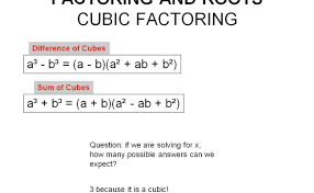 How to factor a cubic polynomial: How To Factor Cubic Polynomial By Factor Theorem Cubic Polynomial Factoring Math Dot Com Dubai Khalifa
