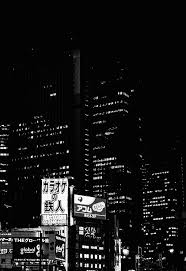 Aesthetic Black And White City Background Japanese Nights By Inefekt69 Flickr Black Aesthetic Wallpaper Japanese Wallpaper Iphone Black And White Aesthetic
