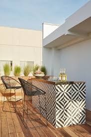 Black And White Patio Floor Check Out Our Favorite Bold Black And White Tile Moments Outdoor Kitchen Bars Outdoor Rooms Backyard Pavilion