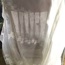 Because of this mix these lace draperies always fall softer with a more elegant appearance. Vintage Accents Sheer Drapes German Vintage Lace Curtain Fabric Poshmark