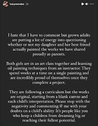After kim kardashian proudly shared a photo of her daughter north west's painting on instagram, a bit of unexpected controversy started to brew on social media. Kim Kardashian Draws Criticism As She Claims Daughter Produced Very Impressive Picture Daily Mail Online