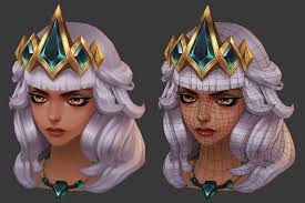Artstation Lol Qiyana 3d Handpainted Joker Y League Of Legends Characters Character Modeling Hand Painted