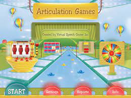 Online category games for speech therapy. Articulation Games App