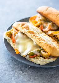 This philly cheesesteak sandwich is made with marinated chuck roast shavings a philadelphia cheese steak is a popular beefsteak sandwich made with sliced steak, cheese, and bread known to have been originated on the east. Cheesy Chicken Cheesesteak Sandwiches Gimme Delicious