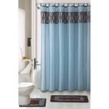 Looking for the best selection and great deals on shower curtains ? 4 Piece Luxury Majestic Flocking Blue Bath Rug Set 3 Piece Bathroom Rugs With Fabric Shower Curtain And Matching Rings Walmart Com Walmart Com