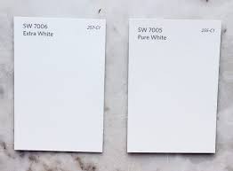 Choosing The Right White Paint Painting Trim White Sherwin Williams Extra White Pure White Sherwin Williams