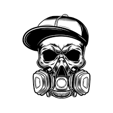 Graffiti coloring pages free graffiti coloring page graffiti #2651740. Free Vector Skull Of Graffiti Artist Vector Illustration Head Of Skeleton In Gangster Cap And Respirator Street Art Concept