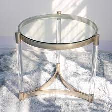 51 small coffee tables to fit any living space layout. Creative Luxury Glass Table Small Round Coffee Table Living Room Mirror Side Table Tempered Glass Iron Acrylic Frame 60x45cm Cafe Tables Aliexpress