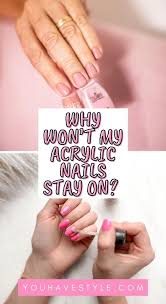 Acrylic nails can take a while to apply, can be hard to upkeep, and they can even make everyday tasks slightly more difficult due to their length, and more dangerous due to the danger they might break off. Why Won T My Acrylic Nails Stay On And How To Fix It