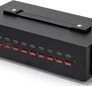 Amazon.com: 200W USB~c Charging Station, 20 Port (10 USB A ...
