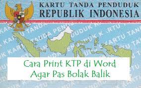 Cara setting size ktp dalam komputer. Cara Print Ktp Di Word Agar Pas Bolak Balik Shalaman
