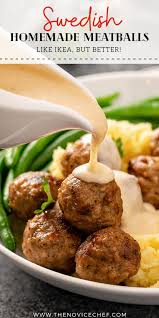 These Easy Swedish Meatballs Are Made With Ground Beef Pork Breadcrumbs And A Savory Cream S In 2020 Ground Pork Recipes Pork Recipes For Dinner Beef Meatball Recipe