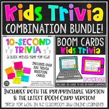 There are tons of great resources for free printable color pages online. Kids Trivia Combination Bundle By Thinking Outside The Lines Tpt